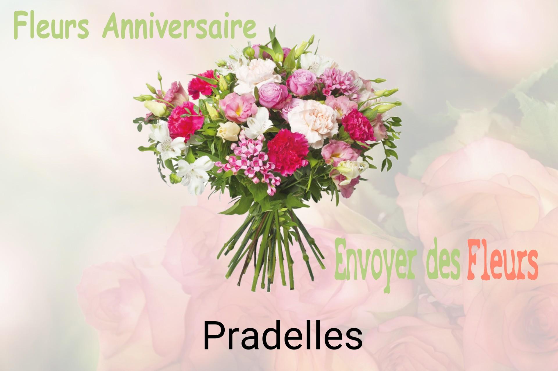 Bouquet de fleurs d’anniversaire livré à Pradelles